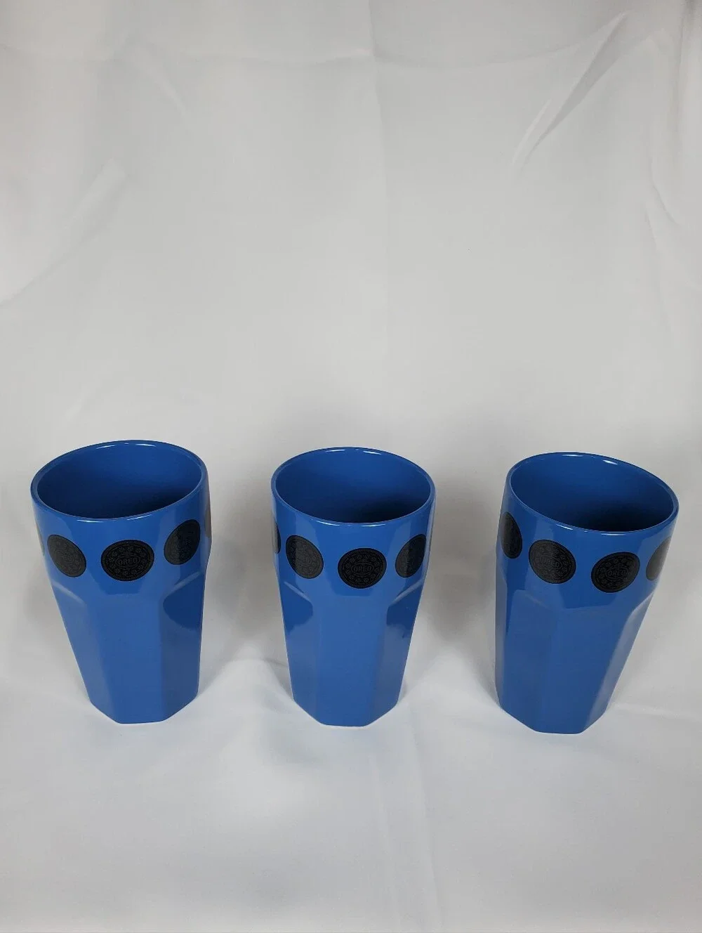 OREO Cookie Blue Ceramic Tumbler Cups By Frankford Candy 5.25 Tall